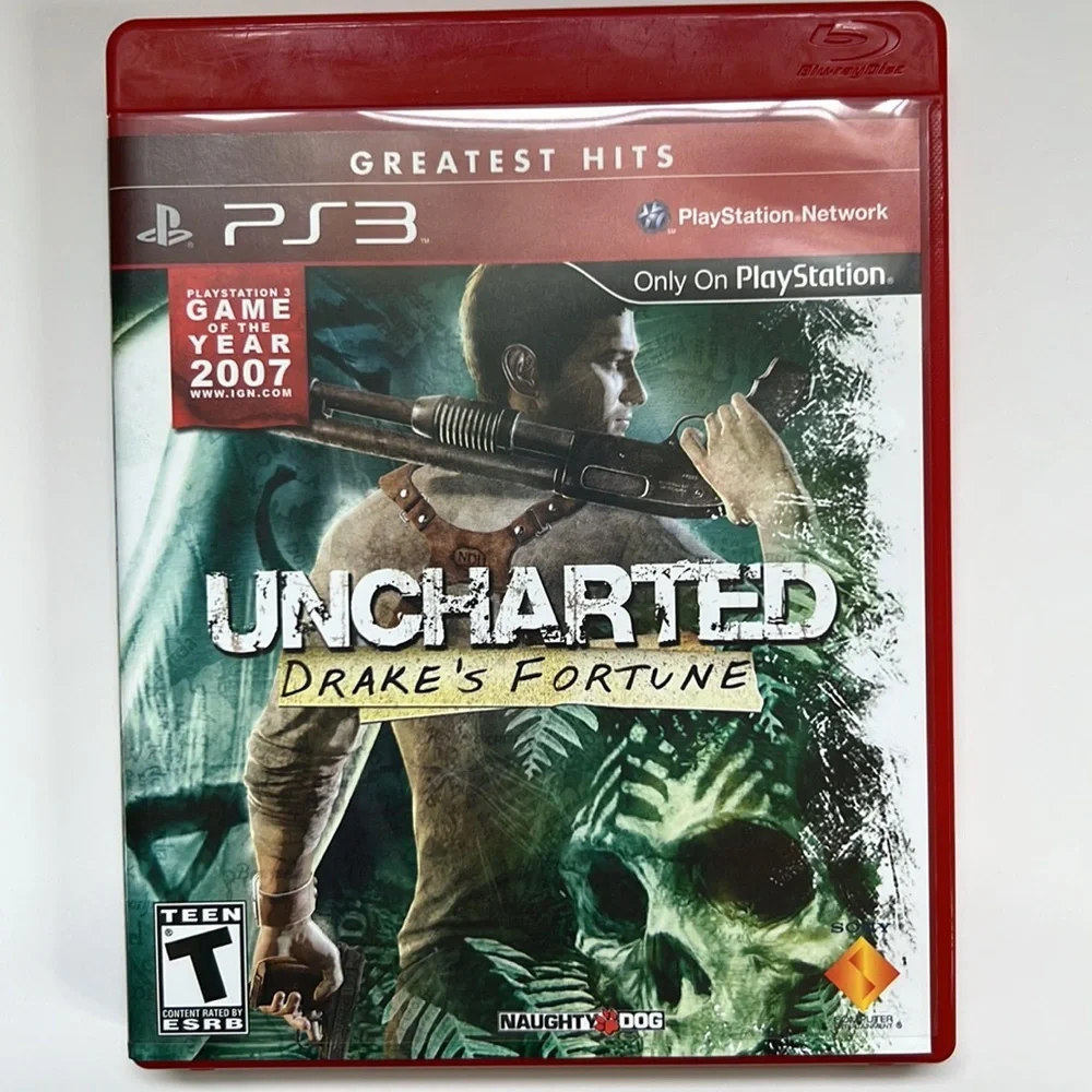 PS3 Uncharted Drake’s Fortune and Uncharted 2 Among Thieves